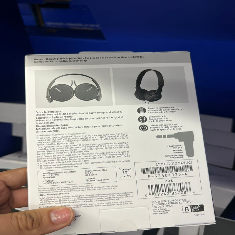 Diadema SONY ZX110 Original